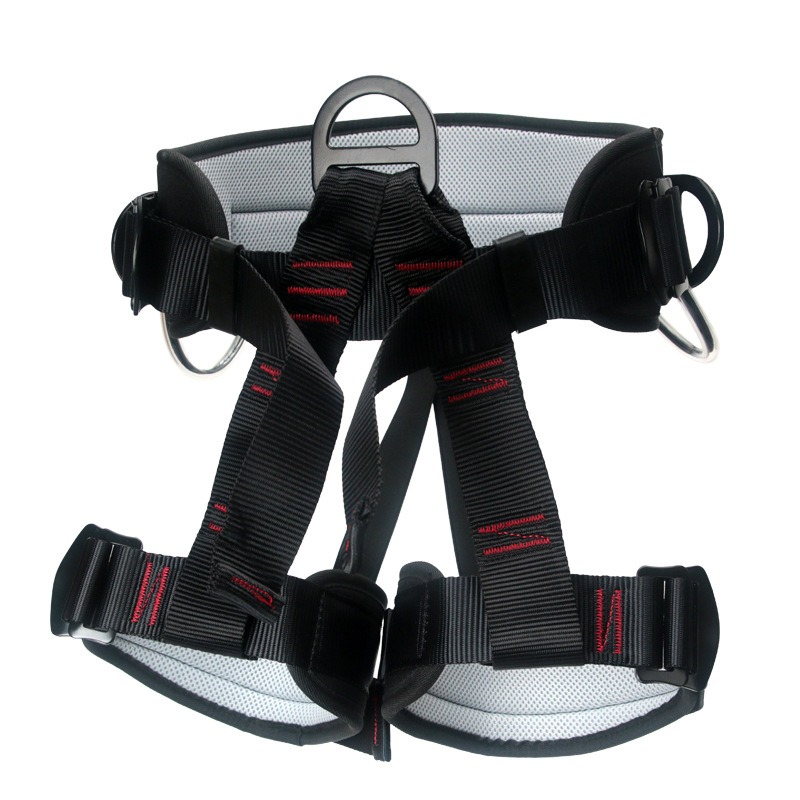 Veiligheidsgordel Hoogwerk Nizirioo Klimgordel Voor Het Halve Lichaam Met Handschoenen, Bruikbare Veiligheidsgordel, Halve Riem Voor Klimmen Voor Bergbeklimmen, Sportklimmen Klimgordel Klimmen