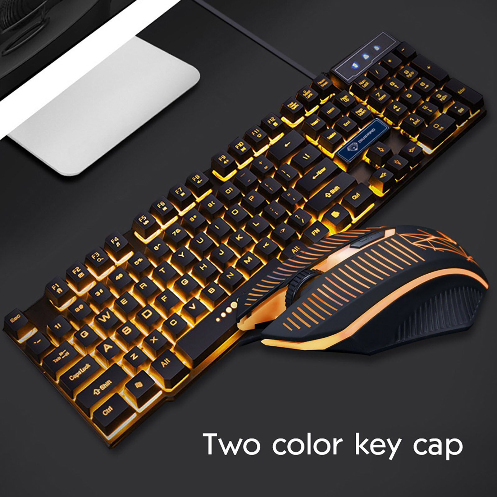 Keyboards And Mouses Combo Gaming Mechanical Highly Waterproof Color Breathing Cool Backlight 104 Keys Keyboards And Mouses Sets