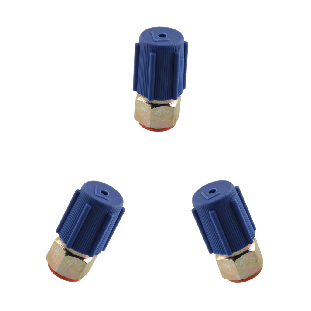 3 Pieces A/C Cooling System Charging Low Side Port Adapter Retrofit R12 To R134a Quick Disconnect