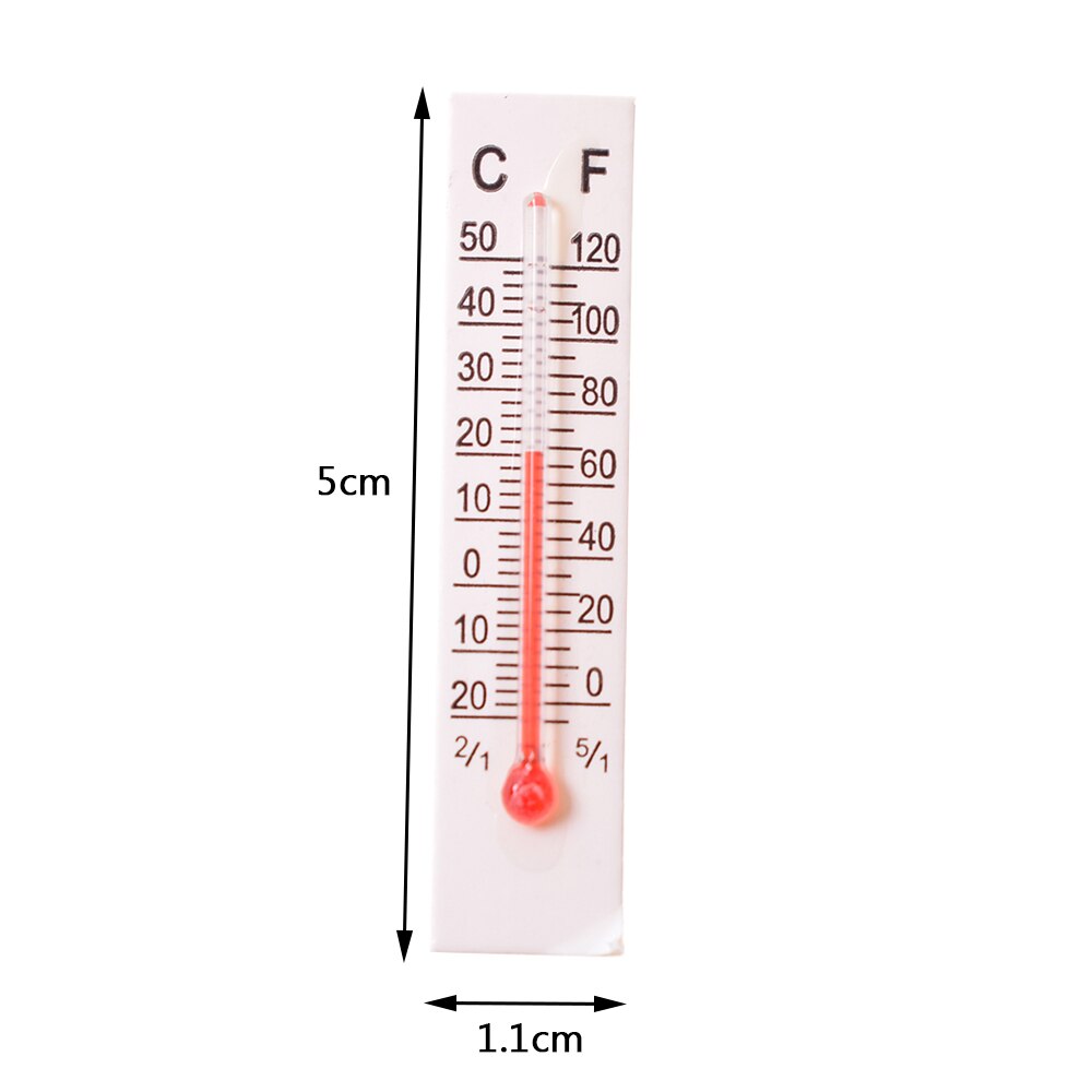 10 stück Skala Thermometer 5X 1,1 CM Miniatur Papier Karton Thermometer draussen drinnen Genaue Temperatur Messung