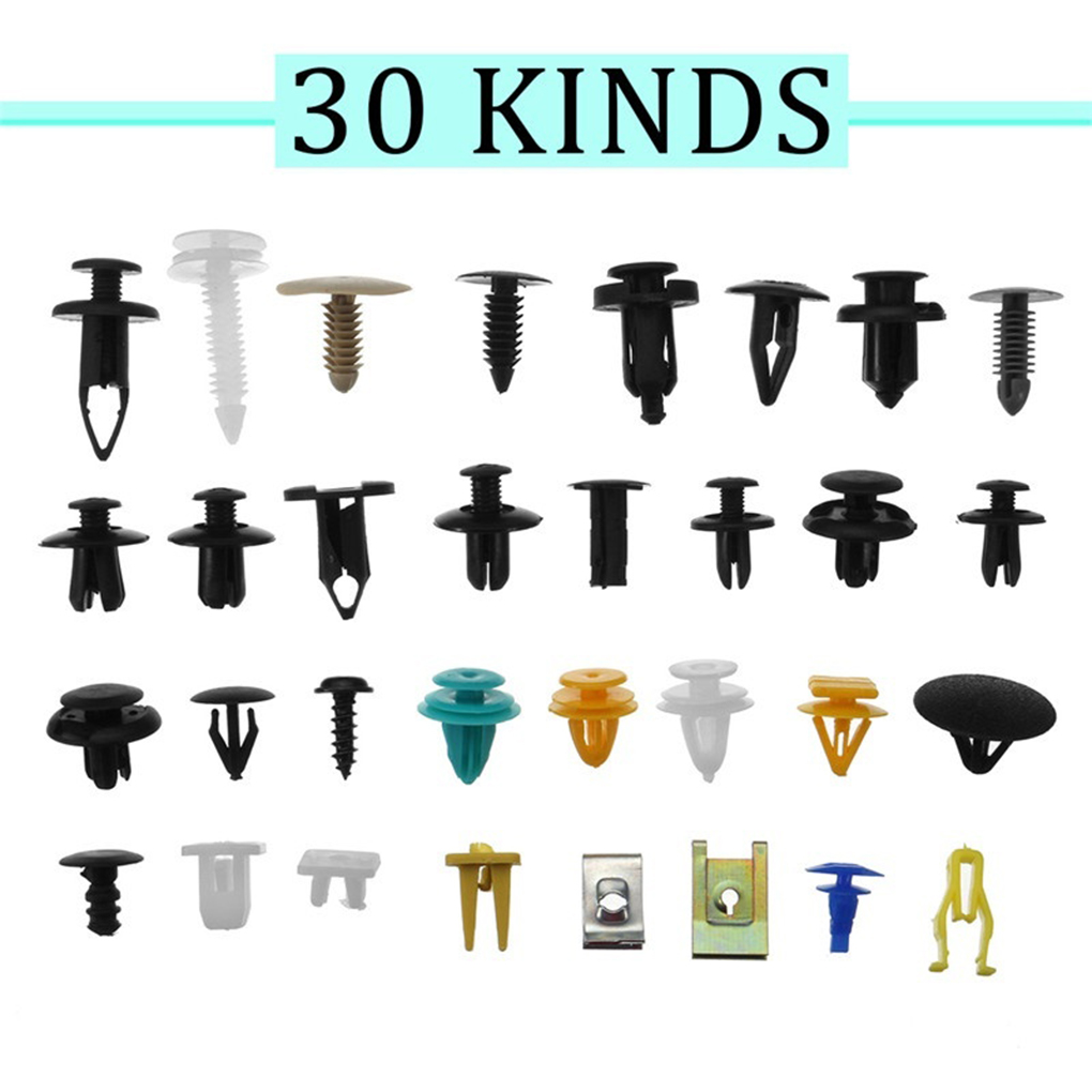 500 st/set bil plastnit bil stänkskärm stötfångare interiör trim tryckstift clips kit biltillbehör