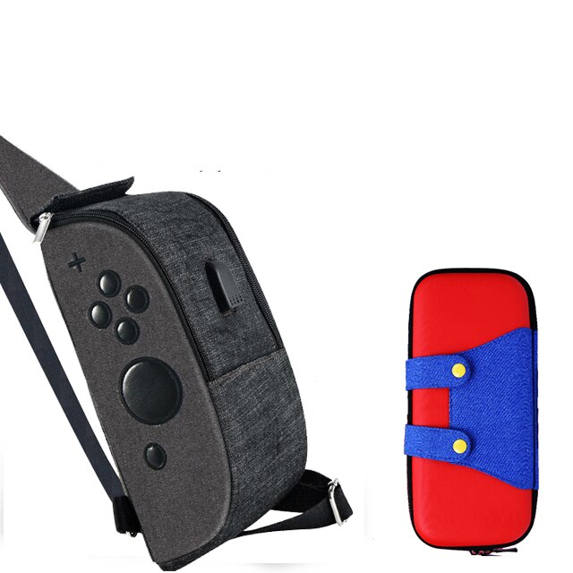 Per Nintend Interruttore Crossbody Borsa Da Viaggio con Porta USB di Ricarica per Nintendo Switch di Console di Gioco Accessori di Caso di Immagazzinaggio: J