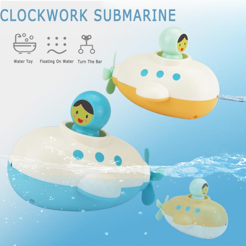 1 pc baby bath toy swimming submarine safety cute portable bathtub children's early learning supplies for children baby bath toy