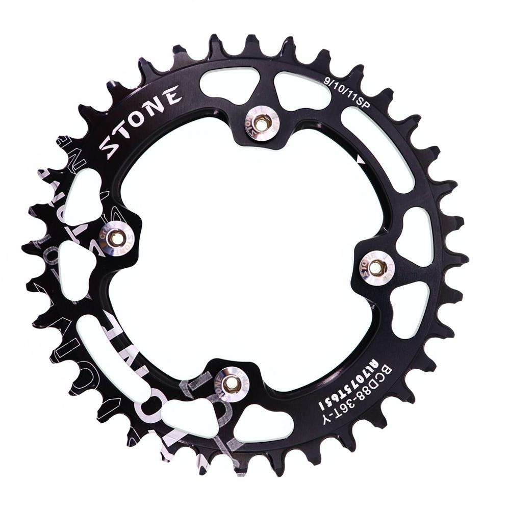 Pietra 88BCD Rotonda corona per Shimano M985 BCD 88 30T 32T 36 40 42 44 46 48T dente MTB Bici Ruota di catena toothplate 88 bcd