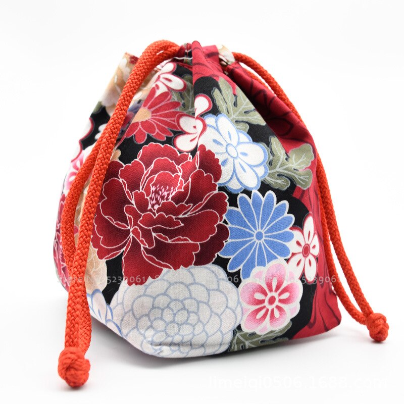 15 farben Japanischen Kimono Kawaii Geldbörse Blumen- Sakura Gedruckt Strahl Tote Tasche Tasche Frauen Yukata Paket Hochzeit Partei Taschen: 7