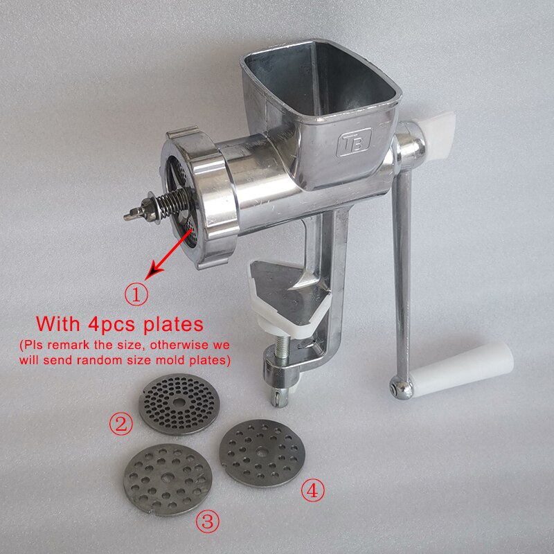 Manual Pet Feed Processing Machine Fish Bird Cat Dog Parrot Food Feed Pellet Making Machine Small Animals Food Granulator: With 4Pcs molds