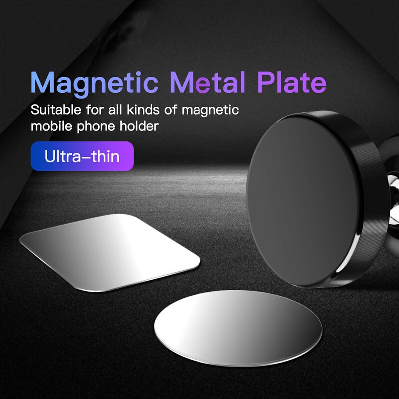 Placa de Metal magnética MagSafe para carga inalámbrica Qi, placa de disco de hierro, pegatina magnética para iPhone 12 11 Pro Max XS XR X 8 Plus, 10 Uds.