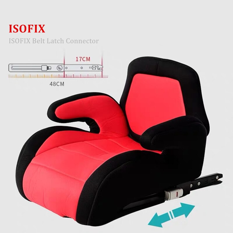 ALWAYSME ISOFIX Auto Sitz ErhöHenne Verdicken Sitzkissen Und Weich Basis Mit ISOFIX Gürtel verriegeln Für Auto, Stuhl