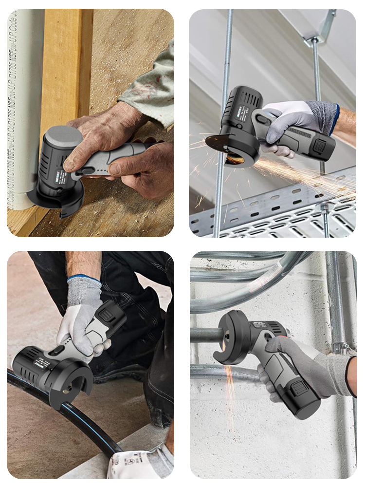 Minivinkelslip mini uppladdningsbar skärmaskin för hushåll polermaskin elektrisk handslip polering