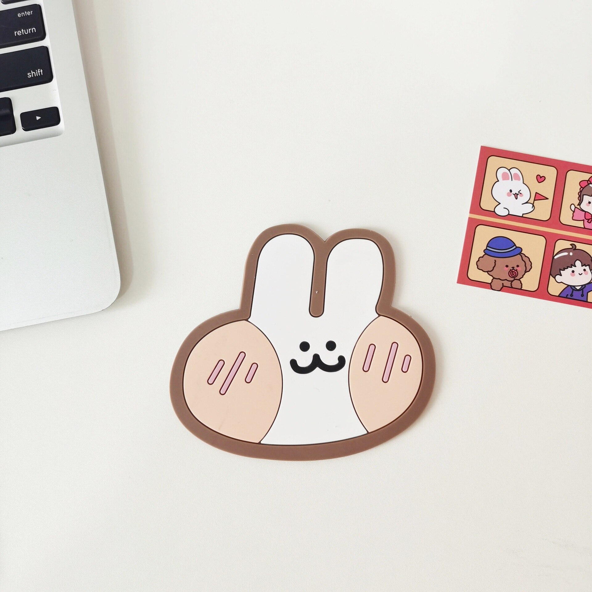 Kreatywny słodki kociak ustawienie stołu wodoodporna izolacja cieplna antypoślizgowa podkładka strąk naczynia kreskówka kawa z mlekiem podstawka na zastawa stołowa robić kuchni: królik