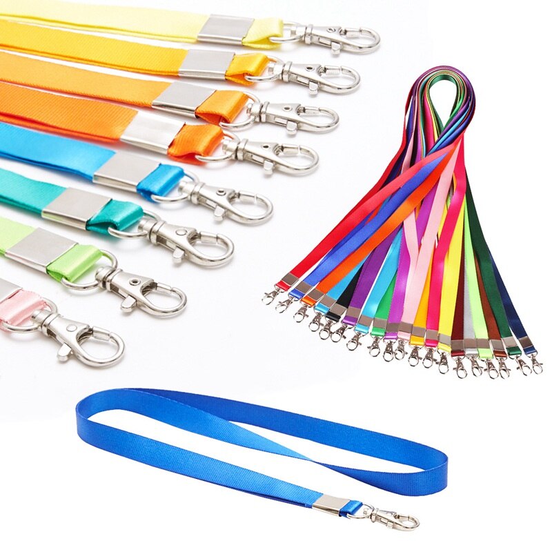 Hanging Neck Rope Lanyard for iPhone Mobile Phone Straps Camera USB Holder ID Pass Card Name Badge Holder Keys Metal Clip