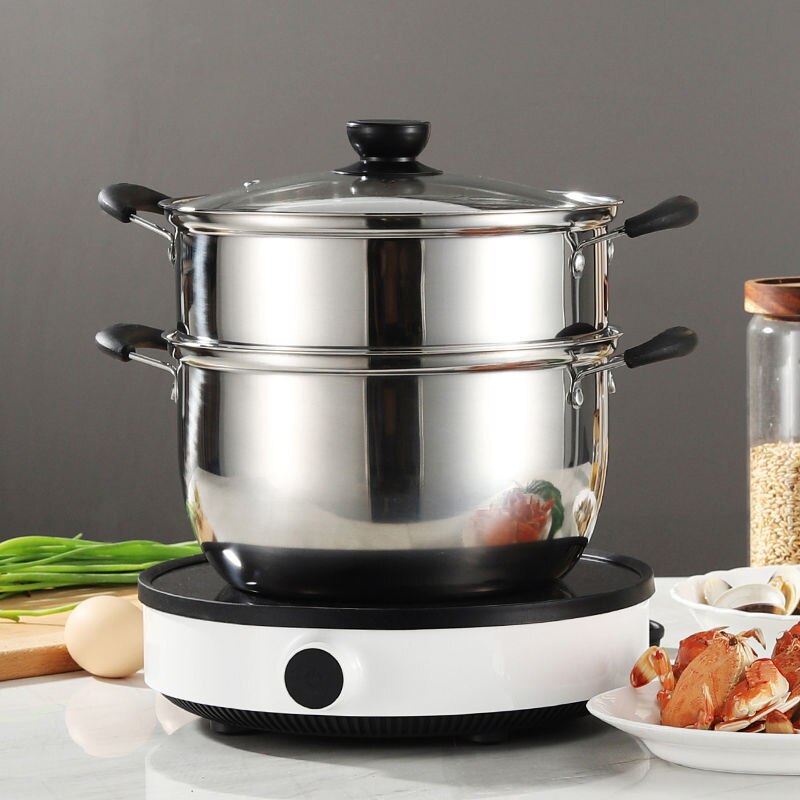 Stainless Steel Thickened Soup Pot Non-stick Pot Small Stew Pot Soup Pot Household Porridge Practical Pot Gas Induction