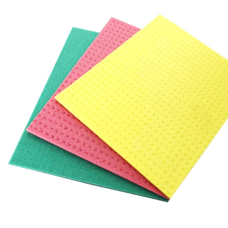 9Pcs Reusable Cleaning Fiber Cloth Absorbent Towel Clean Kitchen Cleaning Dishcloth Wipe Paper