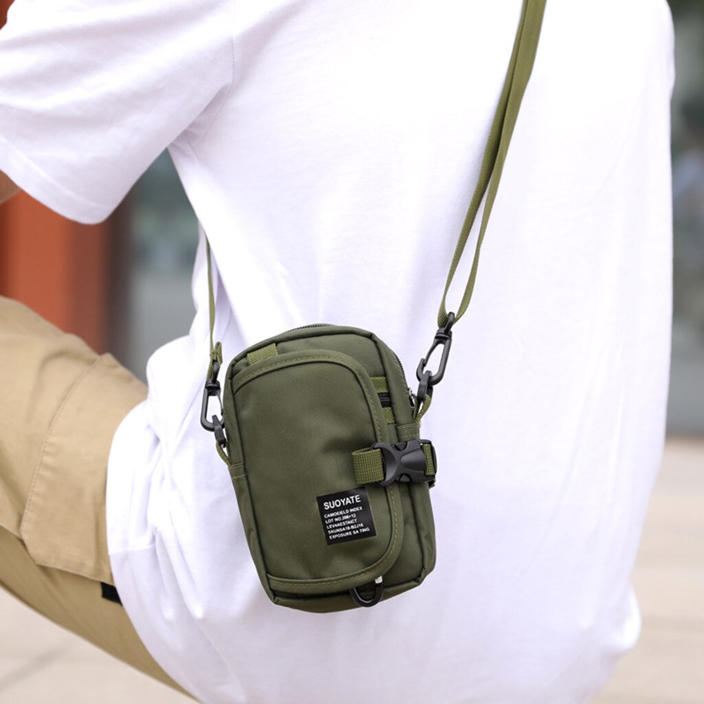 Unisex Waterdichte Mobiele Telefoon Tassen Enkele Schouder Messenger Bags Zakelijke Stijl Borst Zak Mannelijke Mannen Bolsa