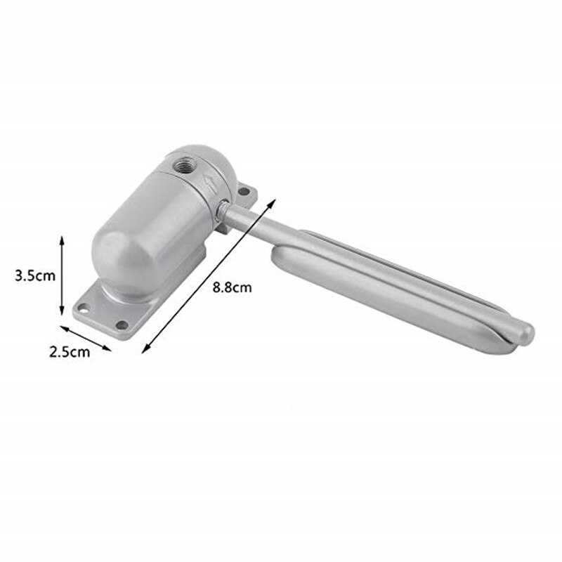 1 Set 10-60KG Spring Door Closer Zinc Alloy Mini Adjustable Surface Mounted Automatic Door Closer Door Hardware