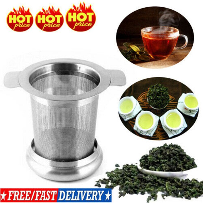 Neueste Edelstahl Gittergewebe Tee-ei Metall Tasse Sieb verlieren Blatt Filter Mit Deckel Bequem Krug Wasser Filter Cartriges