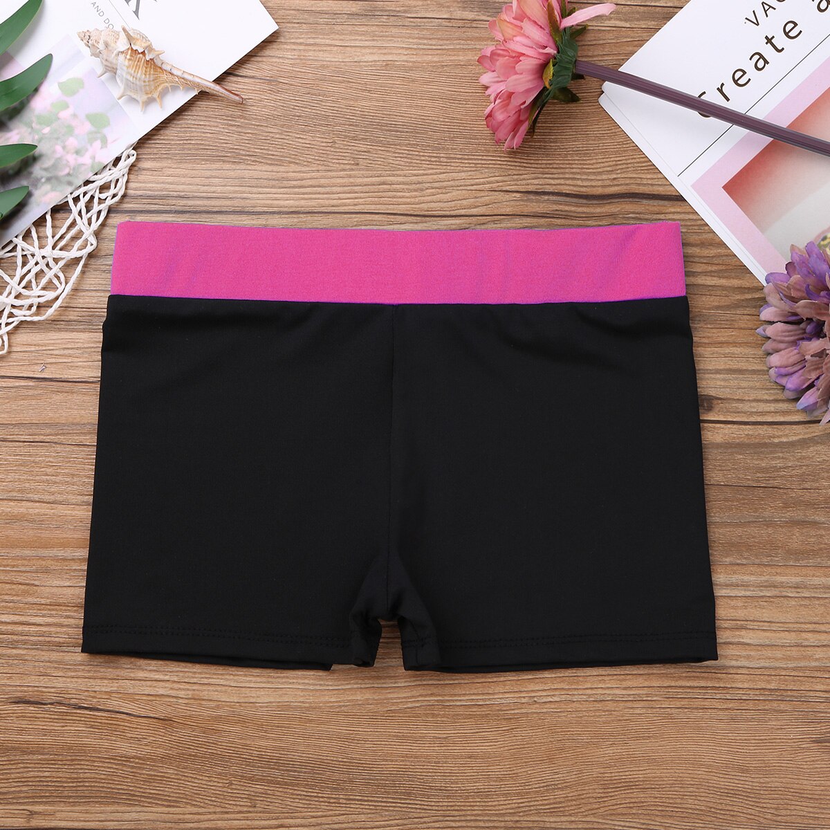 Børn piger balletshorts bred elastisk linning shorts sport gym træning gymnastik trikot til piger ballet trikot underdele