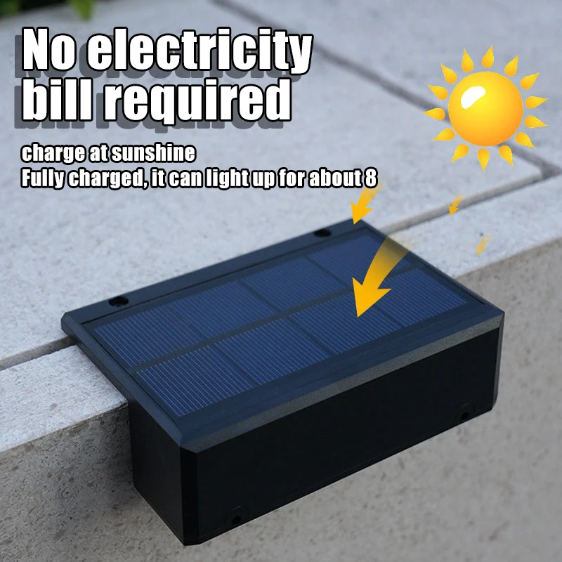 Luz Solar de pared para exteriores, lámpara impermeable para valla, foco Ultra fuerte, iluminación para valla de jardín o pared Exterior, 1 Uds.
