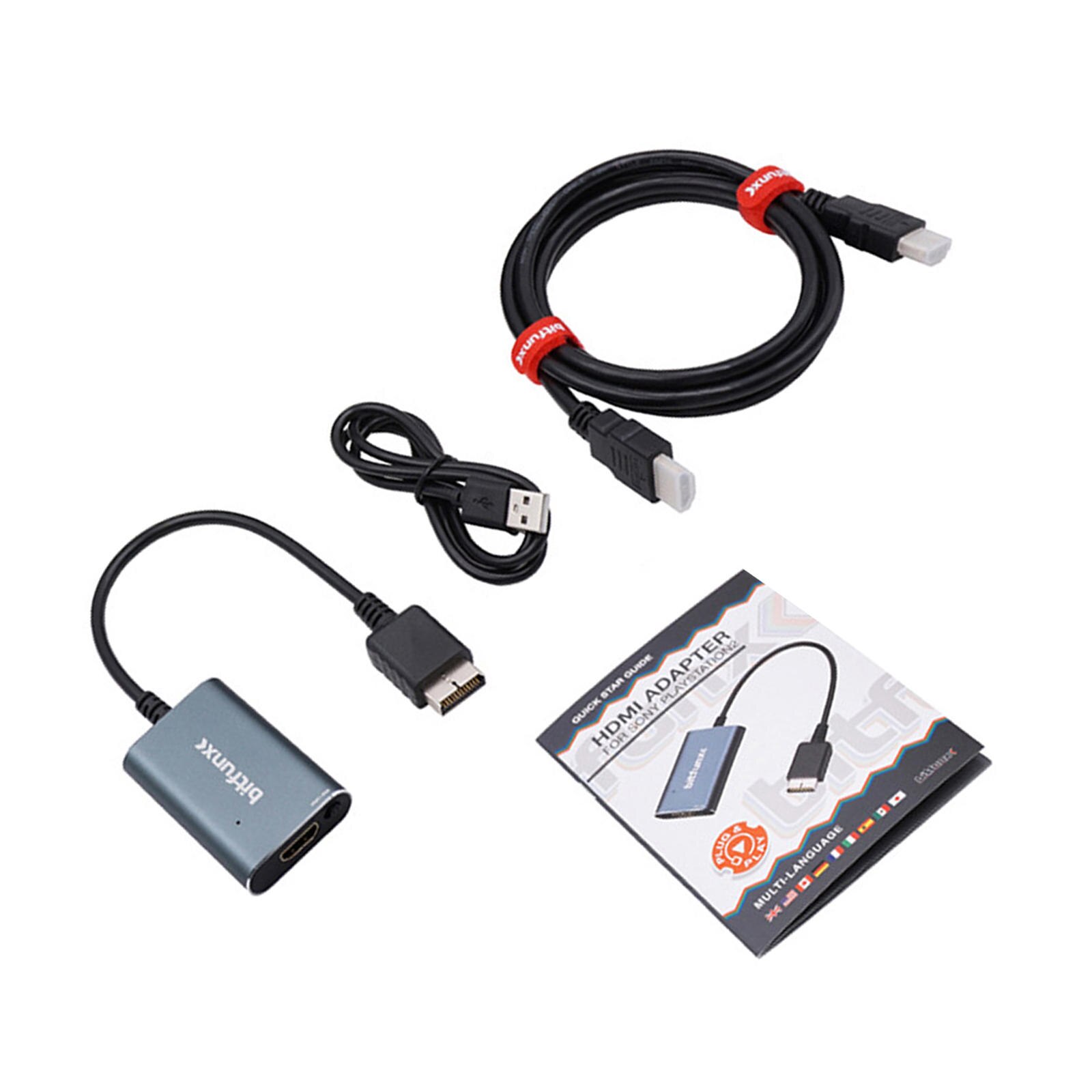 Rgb-Ypbpr Converter Ondersteuning Voor PS2 Alle Display Modes Eenvoudige Voor PS2 Uitgangen