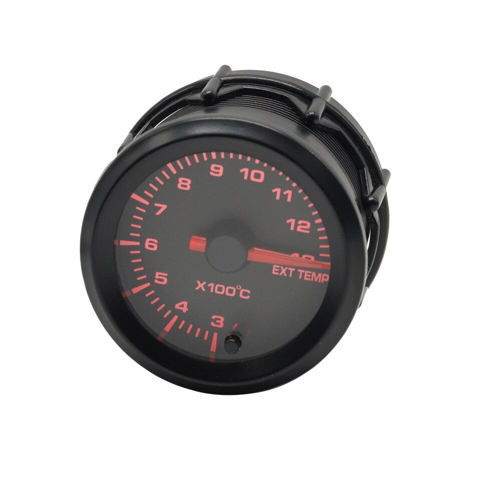12V 2" 52mm Car Exhaust Temperature Meter 7 Color Pointer LCD Digital Auto Car Exhaust Temperature Meter EXT Temp Gauge Meter