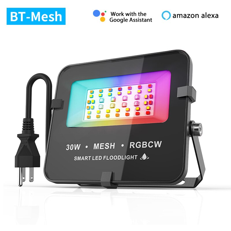 Bluetooth Rgbww 30W Smart Led Schijnwerper Licht Timer App Hao Deng Smart Home Groep Voice Control Met Alexa Google thuis Ifttt