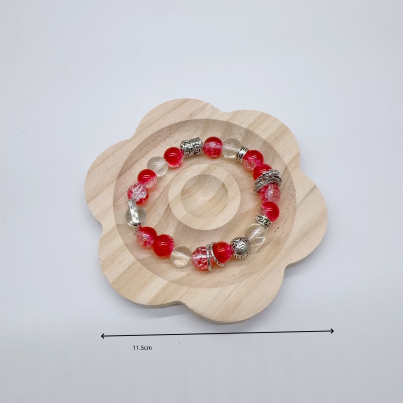 Naturlig træplade plade perlebakke smykker måleværktøj håndværk armbåndsstativ butik displayplade til bord perlearbejde tr: Sort
