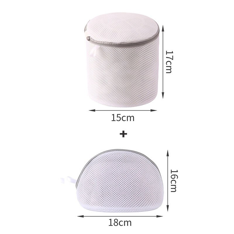 Laundry Bags For Washing Bra Underwear Lingerie Household Cleaning Accessories For Washing Machine Mesh Bra Bag: Dark Gray