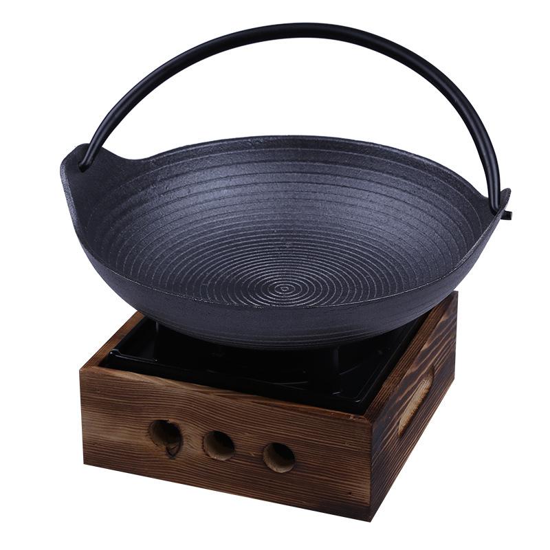 stainless steel alcohol stove small pot solid liquid dormitory pot portable hotel dry pot home set