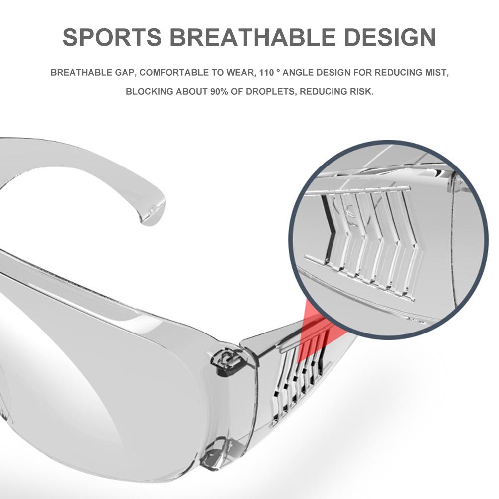 Kids Clear Vented Safety Goggles Eye Protection Protective Lab Anti-dust Anti Fog Glasses Chirdren