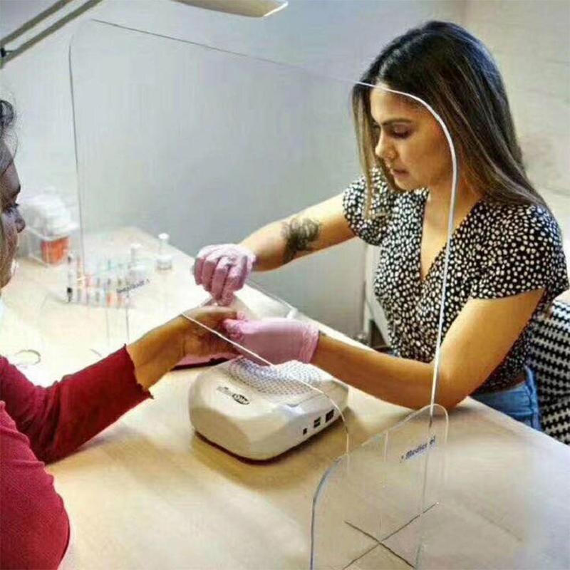 Clear Isolation Protection Board For Perfection Reception Side Counter Sneeze Sprayed Guard Shield Acrylic Uv Cut Screen