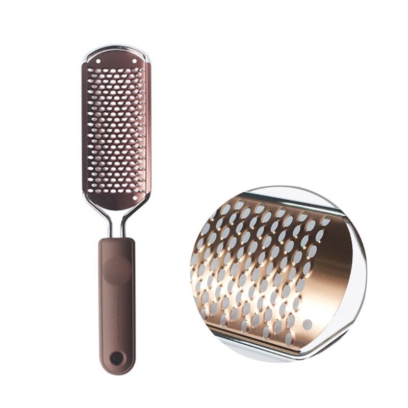 Voetvijl eeltverwijderaar pedicure voetvijl voeten eeltverwijderaar grote voetrasp voetscrubber roestvrij droge voeten: Oranje