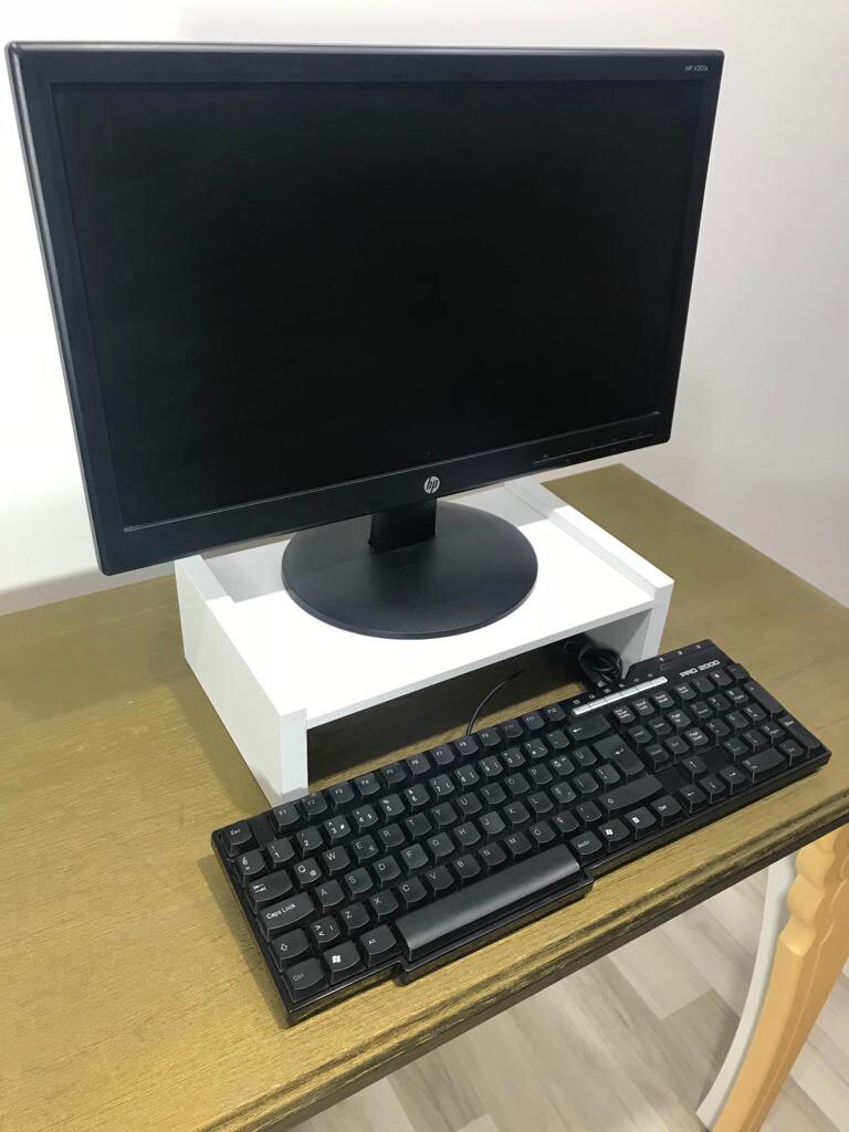 Mobaks Zilveren Monitor Riser Display Stand