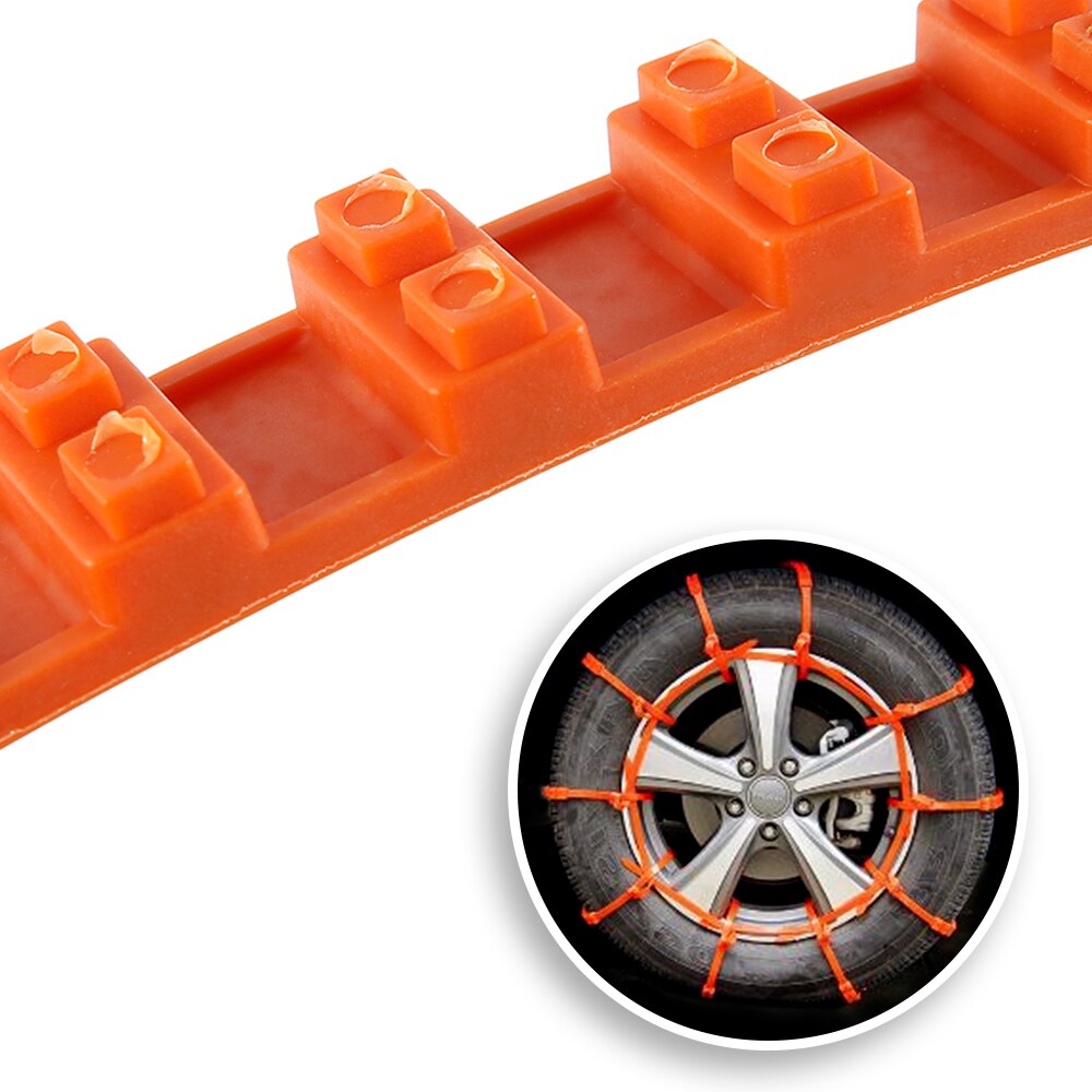 10Stck Schnee Reifen Kette für Auto Lkw SUV Anti-Schleudern Notfall Winter Fahren 10 * Auto Anti-Schleudern Ketten