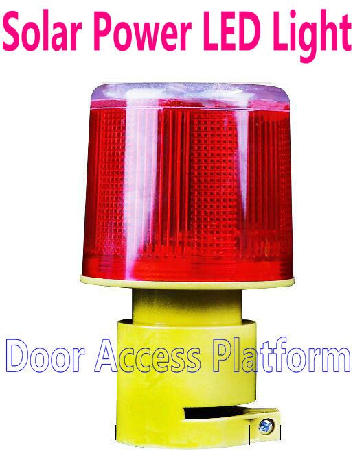 Solar give power's door warning led light For Access Control System, Security system No Voice, by stroboscopic lamp LED Light