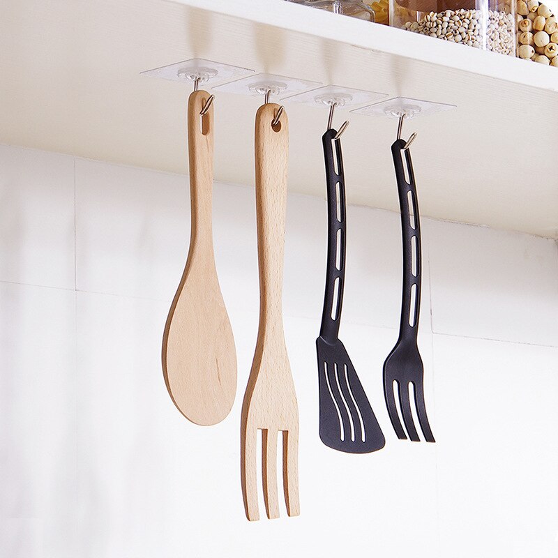 Geen-trace Sterke Muur Haken Keuken Sterke Zuignap multifunctionele Muur Toetsen Cups Holder Gereedschap Keuken Gadgets