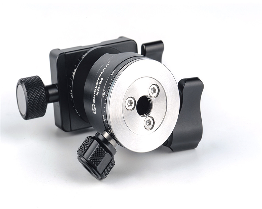 SUNWAYFOTO XB-28 II Mini Dual-Panoramic Ballheads with Low Gravity Center and High Locking Strength XB28II XB-28 II