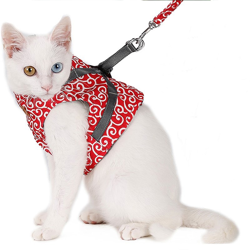 Pet Cat Puppy Traction Rope Vest Anti-break Away Walk Safety Vest Pet Clothes Harness Pets Collar Cat Dog Nylon Pet Supplies