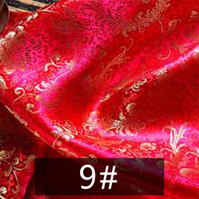 Bruiloft decoratie Wit brokaat stof satijn Jacquard cheongsam stof avondjurk tissue JA27: 9