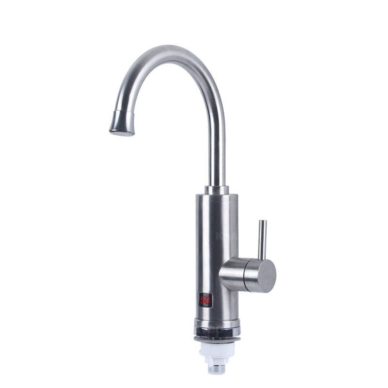 3000W Elektrische Boiler Instant Tankless Boiler Warm en koud water tap onder laat aanrecht Water Verwarming: AU PLUG-silver