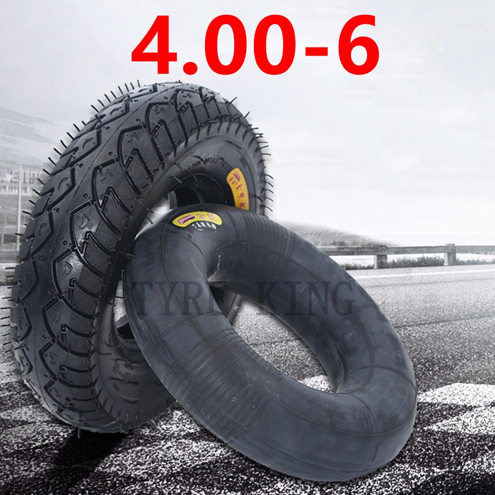 4.00-6 Inner and Outer Tires 400-6 Thickened Wear-resistant Pneumatic Tyres for Trolley Accessories