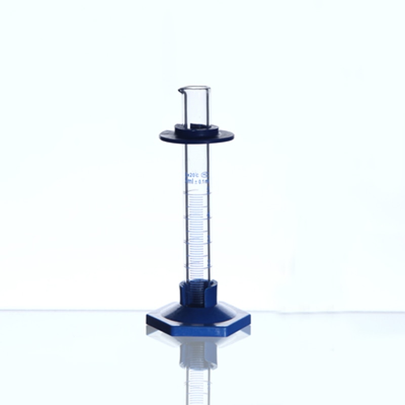 10 Stuks/pak 5Ml Zeshoekige Glas Mmeasuring Cilinder Borosilicate Chemie Glas Afgestudeerd Cilinder