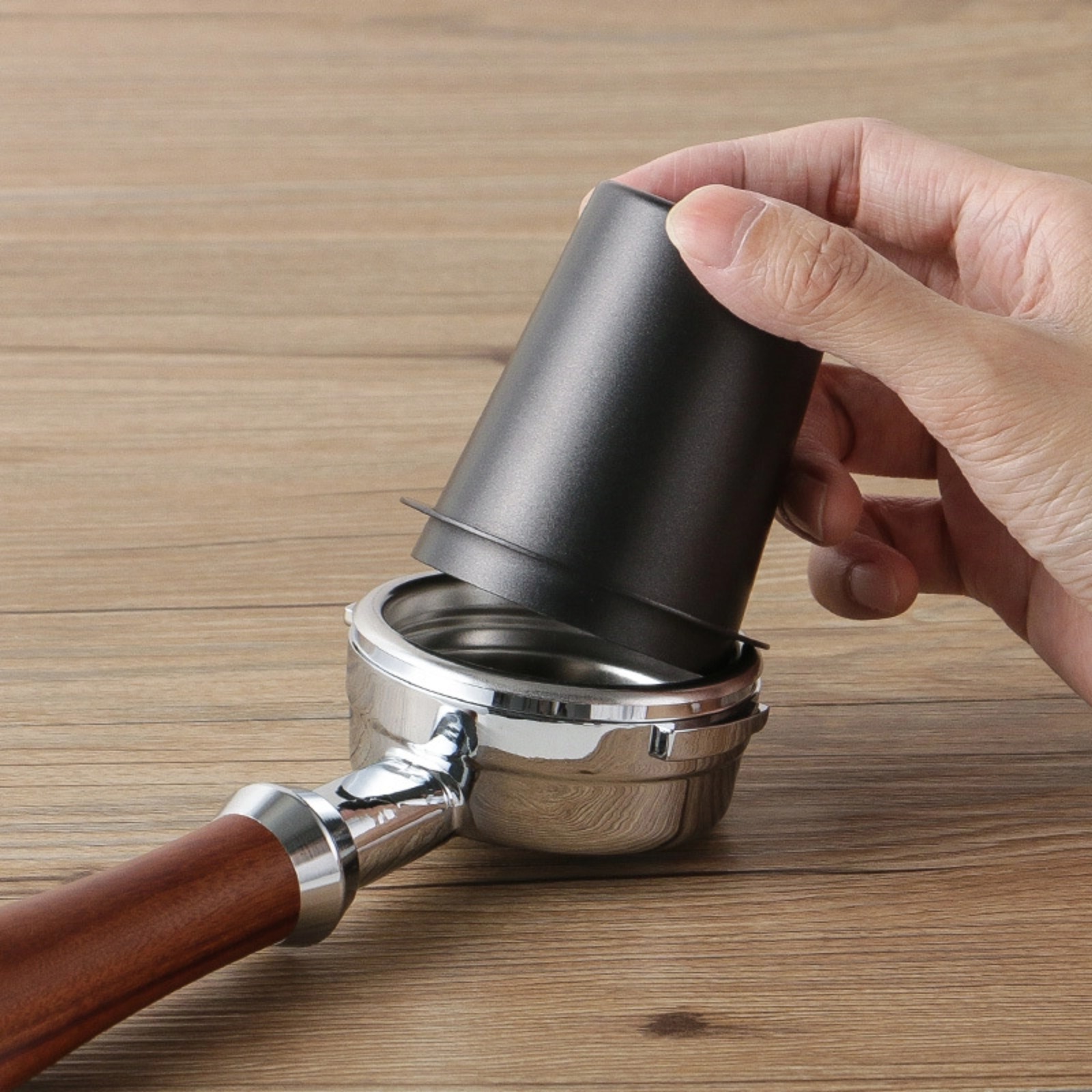 Kaffee Dosierung Tasse Schnüffeln Becher für Espresso Maschine Tragen Beständig Edelstahl Kaffee Dosierung Tasse 58/53/51mm