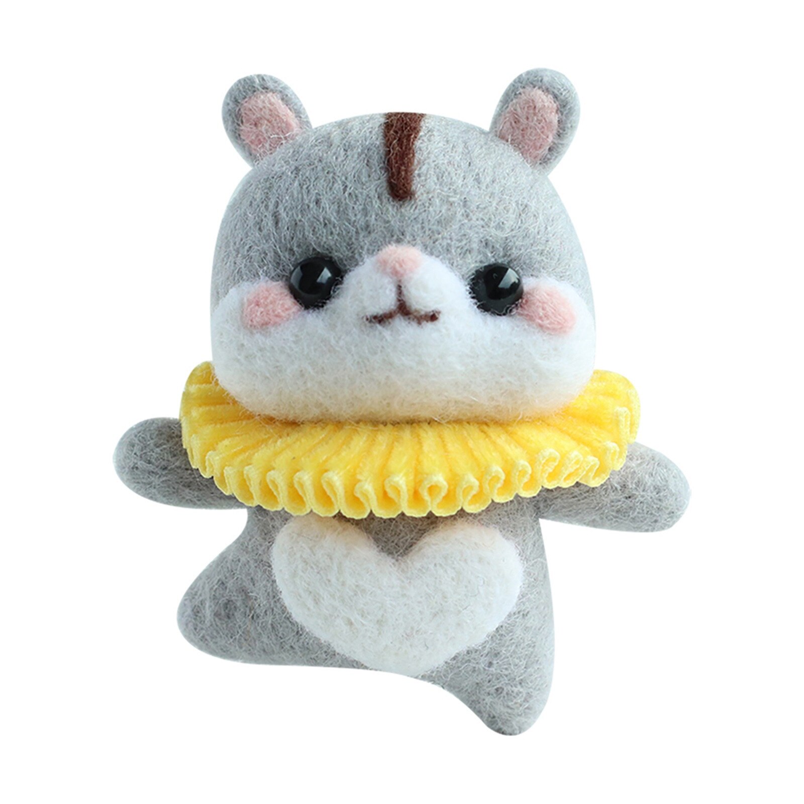 Leuke Patroon Handgemaakte Diy Poke Wol Vilt Materiaal Productie Pakket Niet-Afgewerkte Diy Handcarft Wol Vilten Materiaal: D