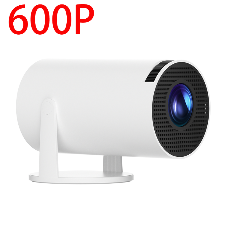 Projector For Android 12 Wifi 120ANSI lumens BT5.2 720P 1280*620P Home Cinema Outdoor Small-scale Projetor 180° Degree Rotation: Rose Red