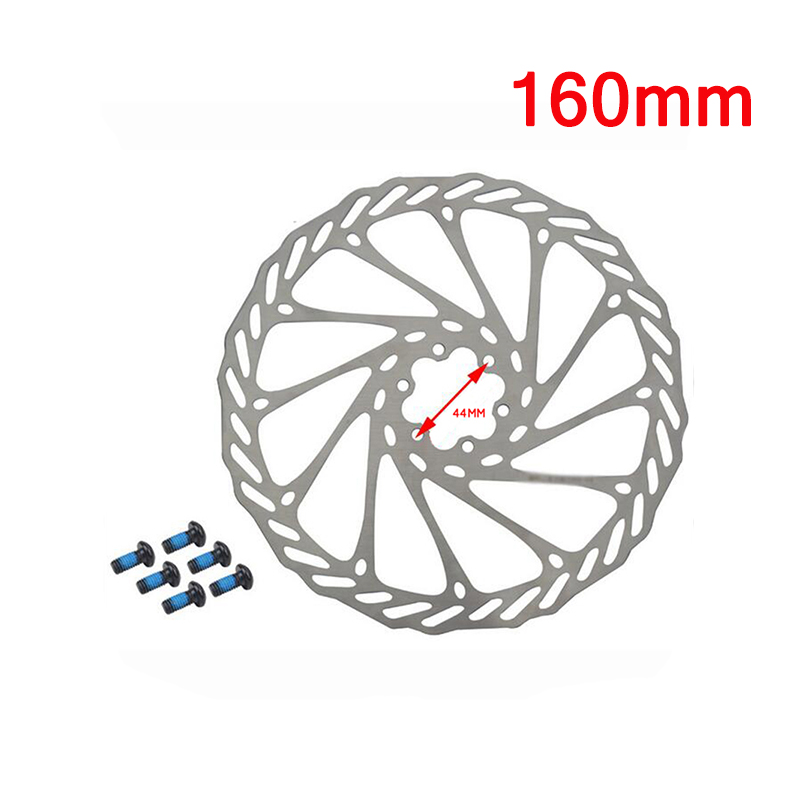 Rotor de freno de disco AVID 160mm 180mm 203mm Rotores de freno hidráulico disipación de calor Rotor de bicicleta de montaña de carretera compatible con Shimano SRAM: Blanco