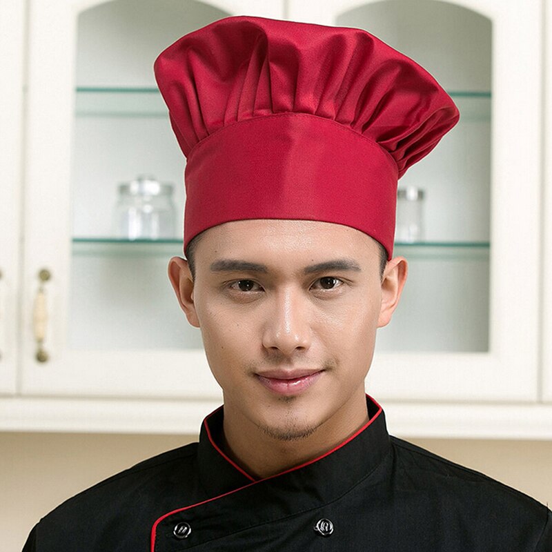 Kok Verstelbare Mannen Comfortabele Keuken Baker Chef Elastische Cap Hoed Catering