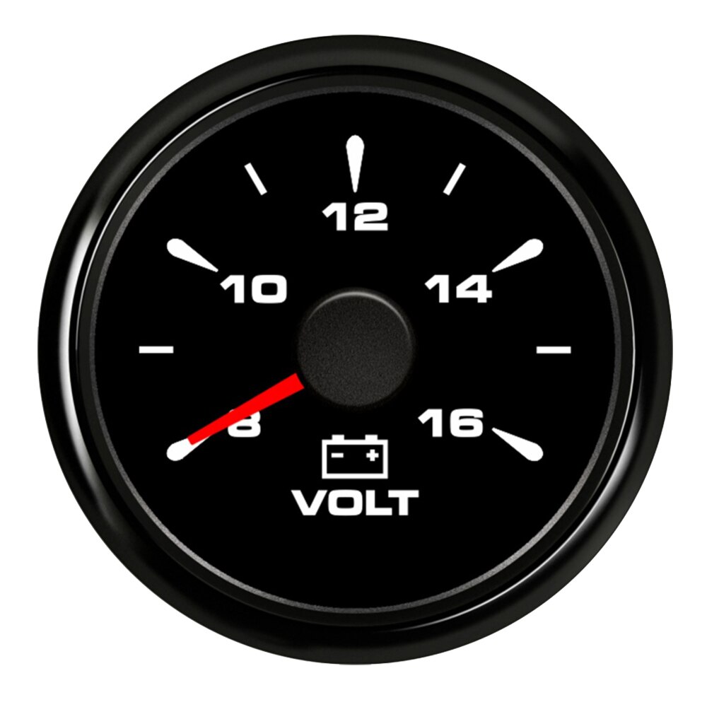 7 colores de luz de fondo de coche barco medidor de voltaje impermeable IP 67 voltímetro 8 ~ 16 V pantalla ajuste motocicleta coche barco