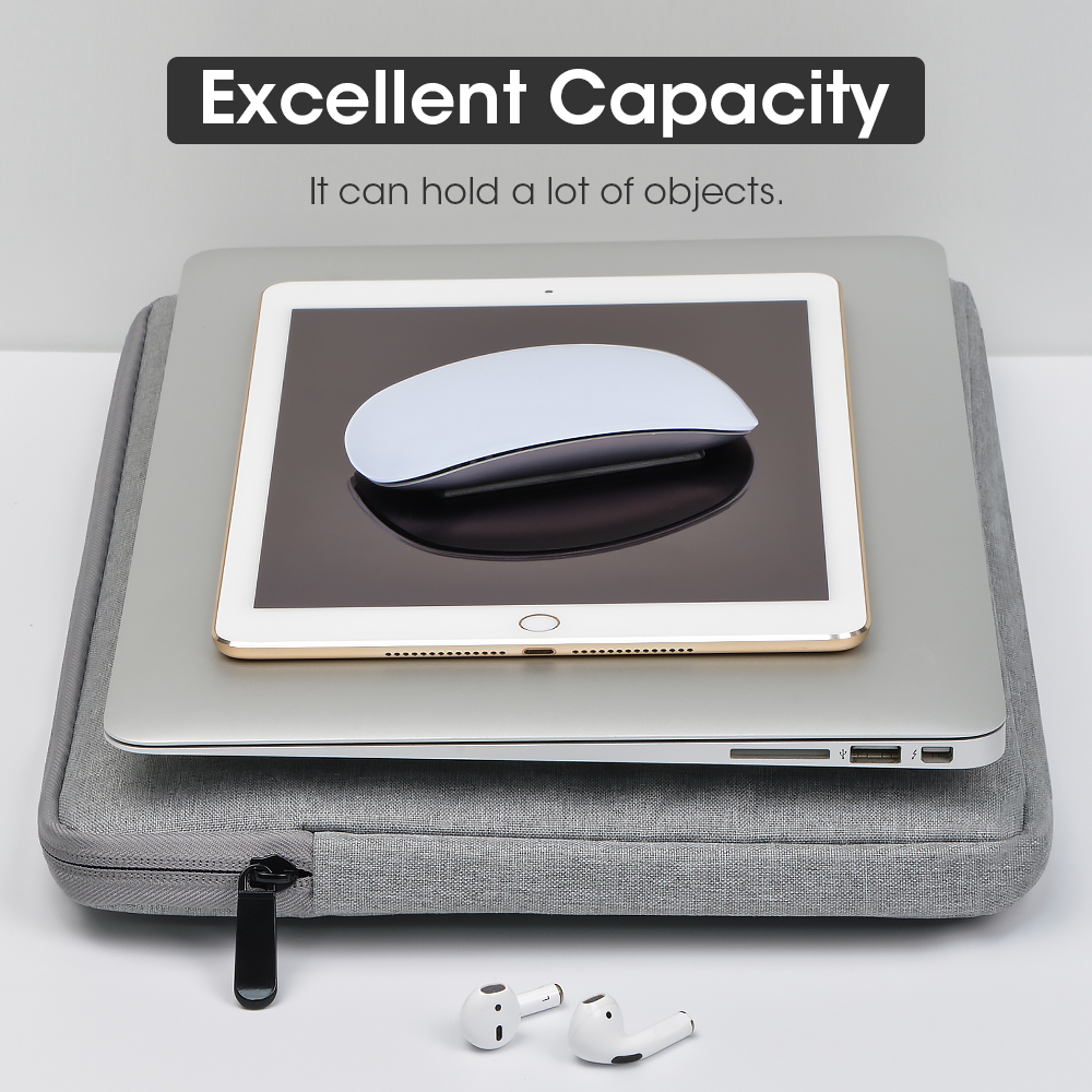 Laptopfodral 11, 13, 15 tums skyddande fodral passar för macbook air pro, huawei, xiaomi, bärväska för män och kvinnor.