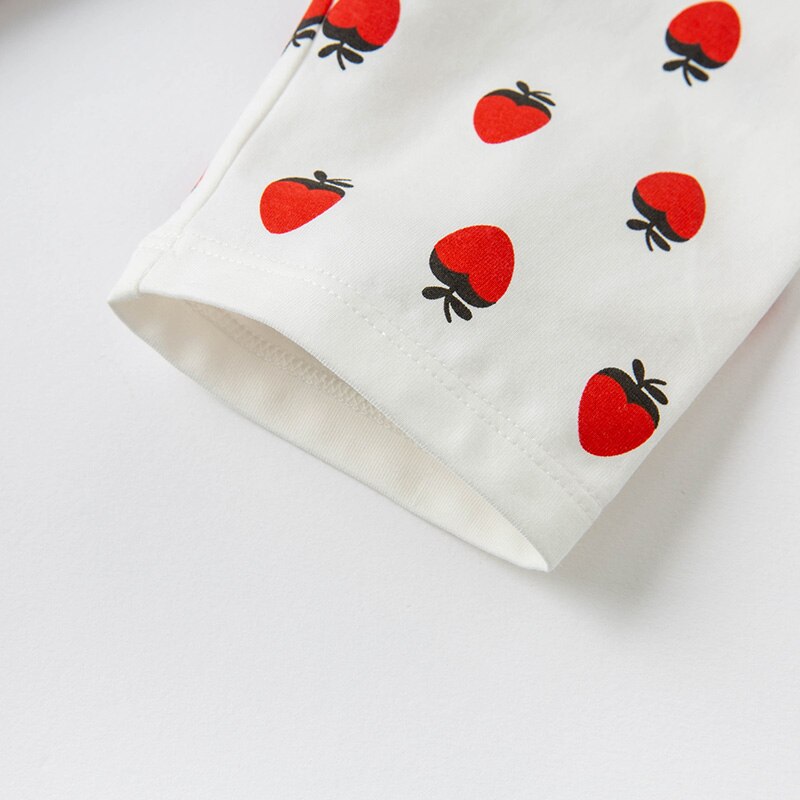 DB17783 dave bella estate neonate moda cartone animato stampa pantaloni bambini lunghezza polpaccio bambini ragazza pantaloni pantaloni bambino neonato