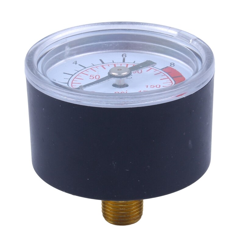 0-12 bar 0-170 psi 10mm tråde gas luftpumpe manometer kompressor manometer